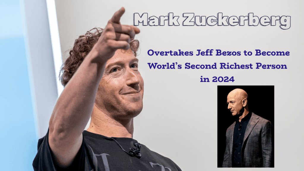 Mark Zuckerberg Overtakes Jeff Bezos to Become World’s Second Richest Person in 2024